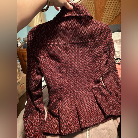 Jessica Simpson Herringbone Pea Coat Blazer - Picture 2 of 6